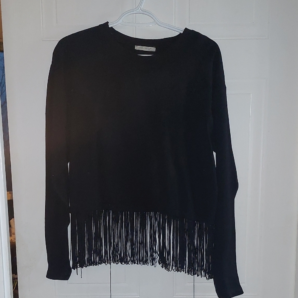 Zara Midnight Black Top